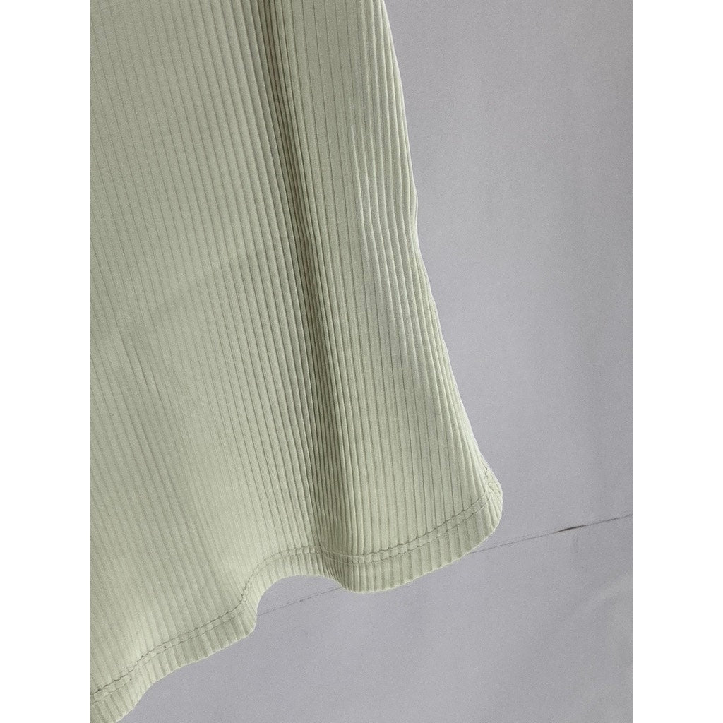 YEAR OF OURS Women's White Rib Sporty Crewneck Tank Top SZ XS