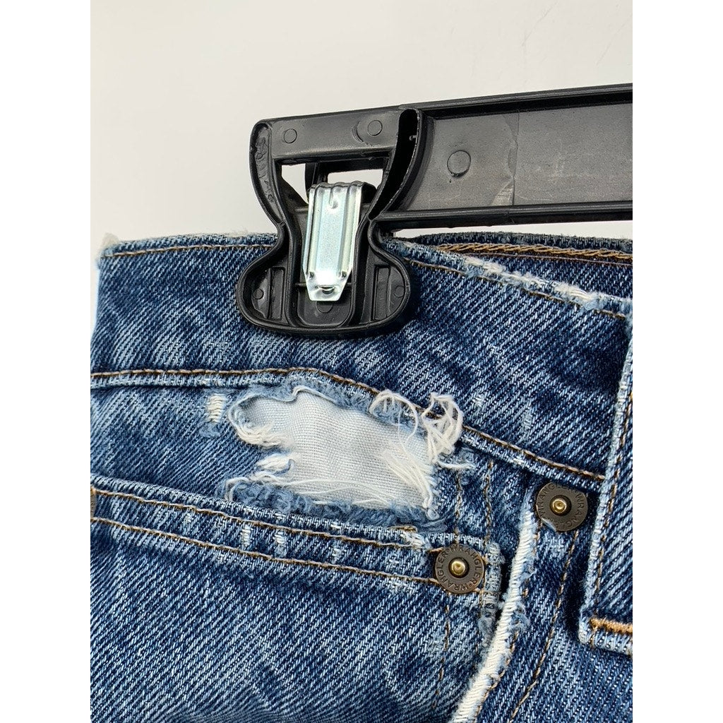 WRANGLER Men's Blue Vintage Distressed Regular-Fit Jeans SZ 33X30