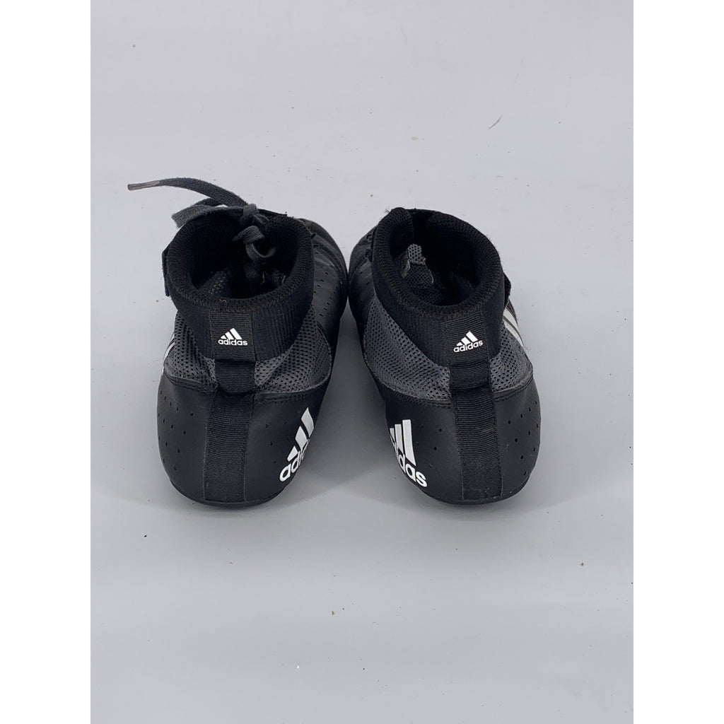 ADIDAS Men's Black Leather Mat Hog 2.0 Wrestling Mid Sneakers SZ 9.5