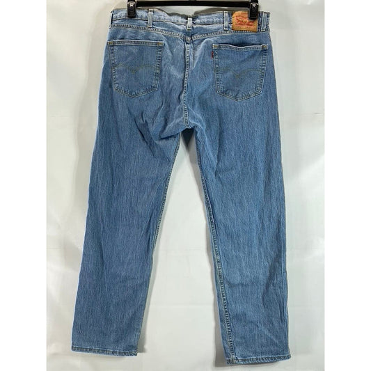LEVI'S Men's Blue 505 Regular-Fit Five-Pocket Denim Jeans SZ 38X32