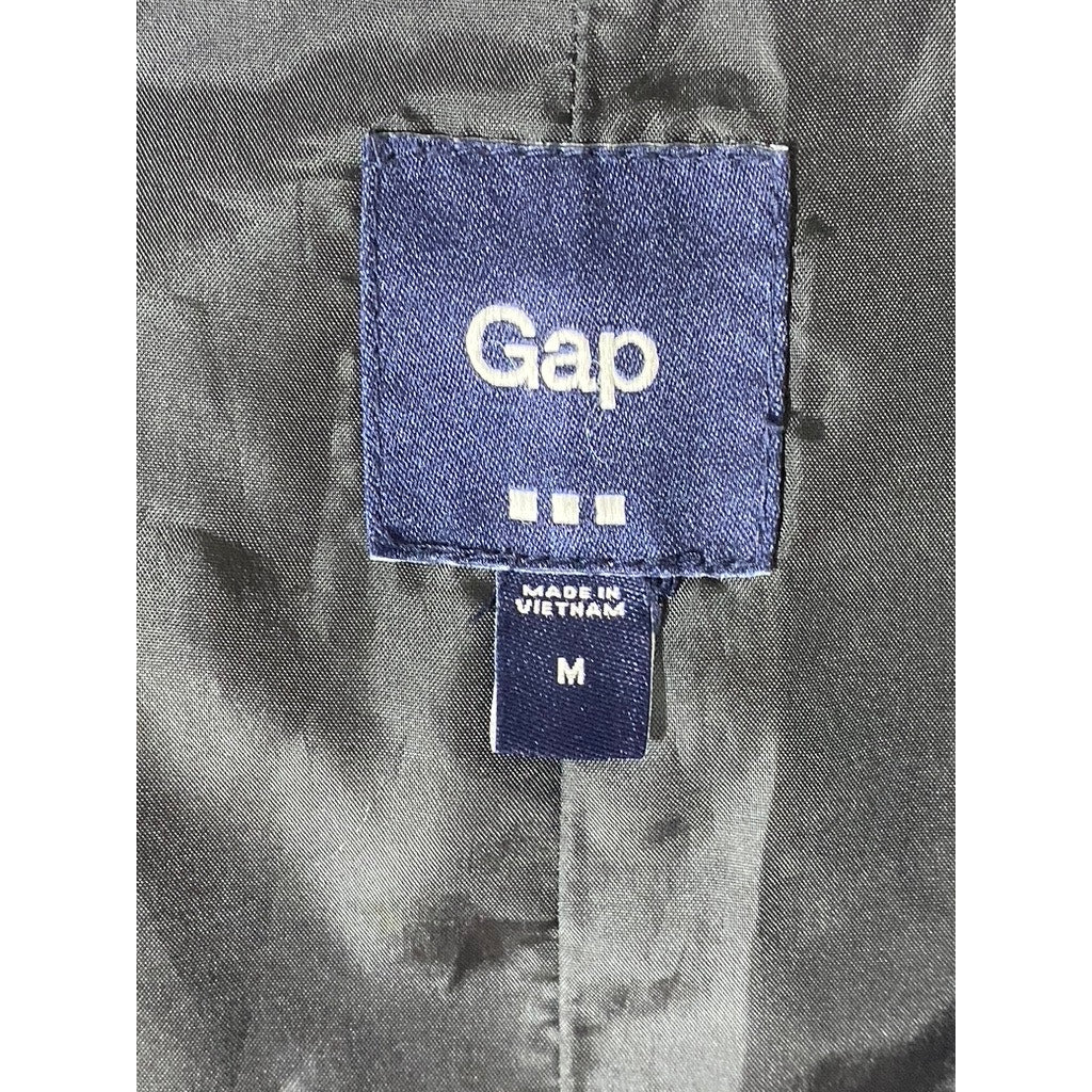 GAP Women's Gray Textured Five-Button V-Neck Sleeveless Suit Vest SZ M