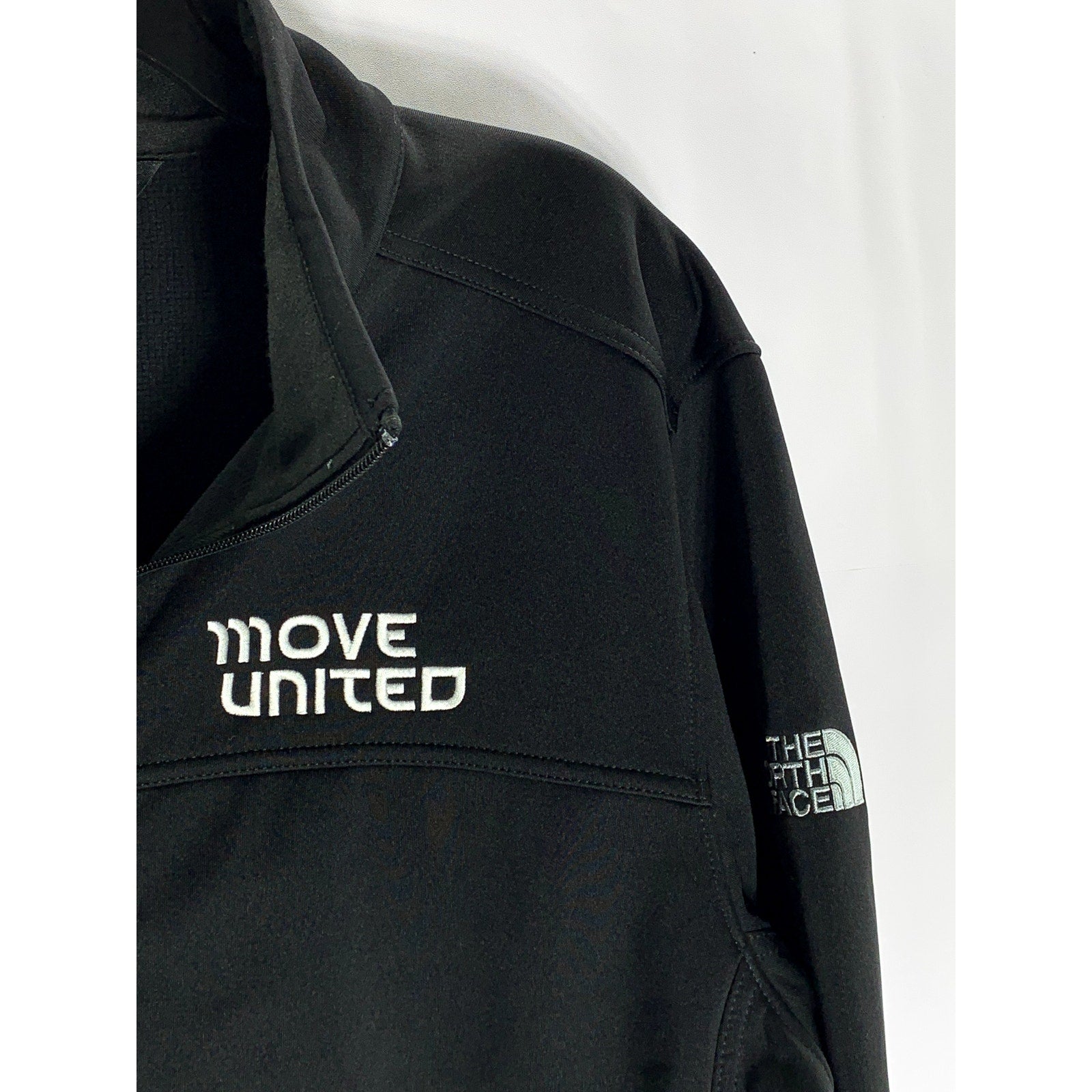 THE NORTH FACE Men's Black " Move United" Zip-Up Ridgewall Soft Shell Jacket SZL