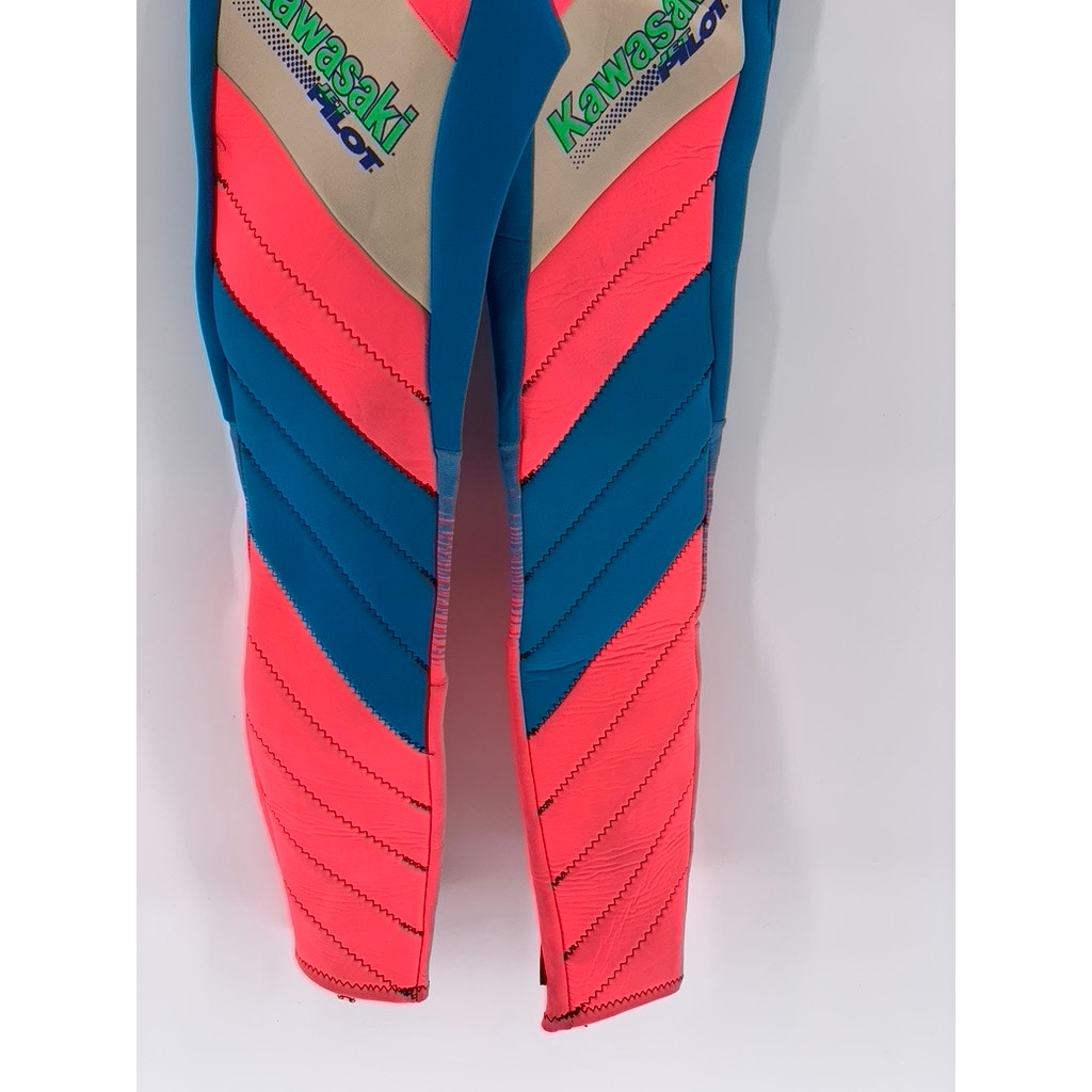 JET PILOT Women's Neon Pink-Blue F-16 Sleeveless Spring Jetski Wetsuit SZ 4