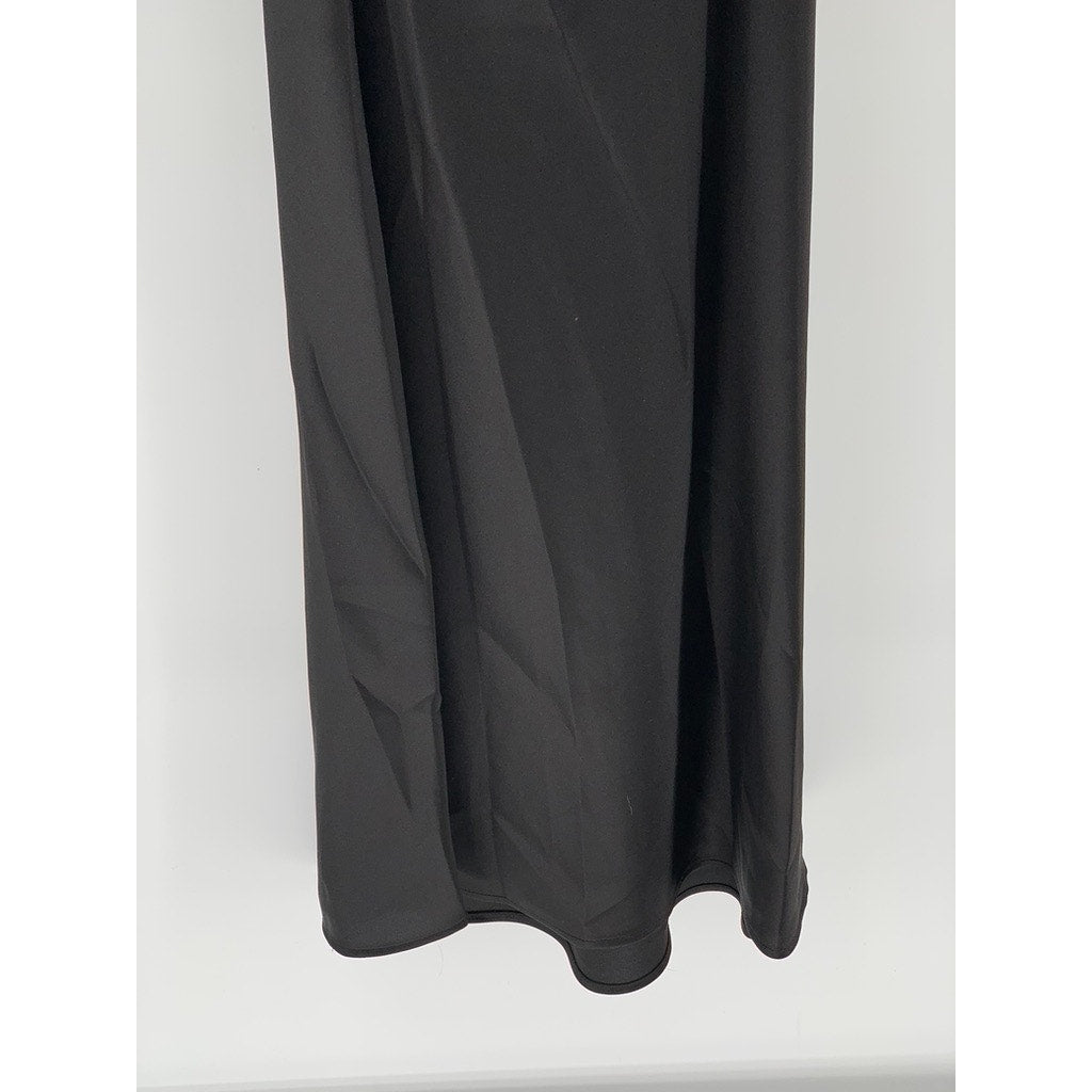 ZARA Women's Black Sleeveless Midi Dress SZ XS