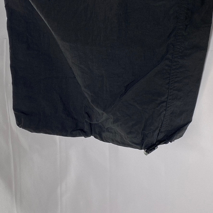 VANESSA LAB Women's Black Solid Drawstring Straight Leg Tech Pant SZ L