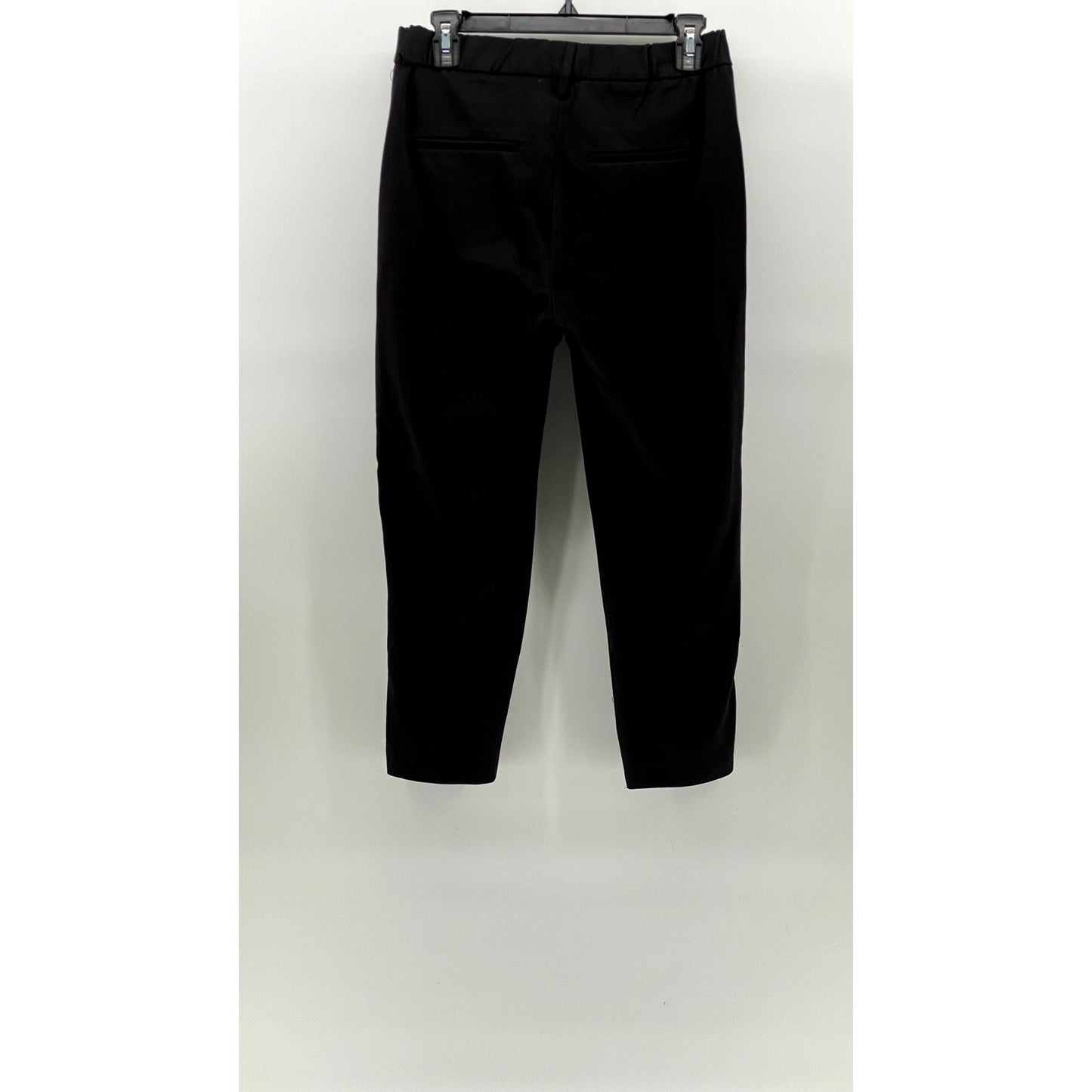 ZARA TRAFALUC Women's Black-White Side Stripe Cropped Pull-On Pant SZ XS