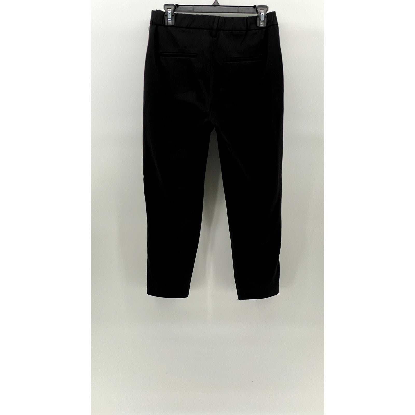 ZARA TRAFALUC Women's Black-White Side Stripe Cropped Pull-On Pant SZ XS