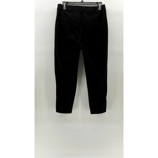 ZARA TRAFALUC Women's Black-White Side Stripe Cropped Pull-On Pant SZ XS