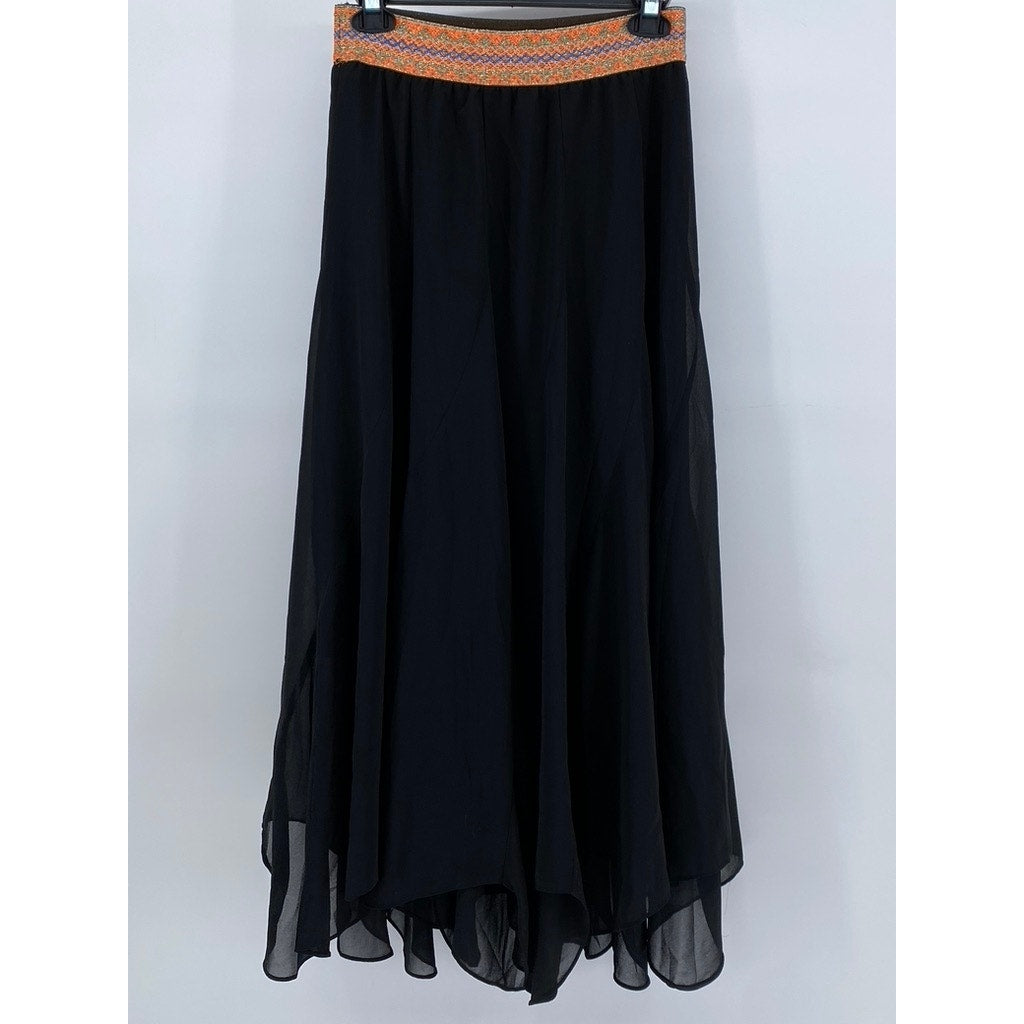 UNBRANDED Boho Chic Womens Flowy Maxi Skirt SZ (S)