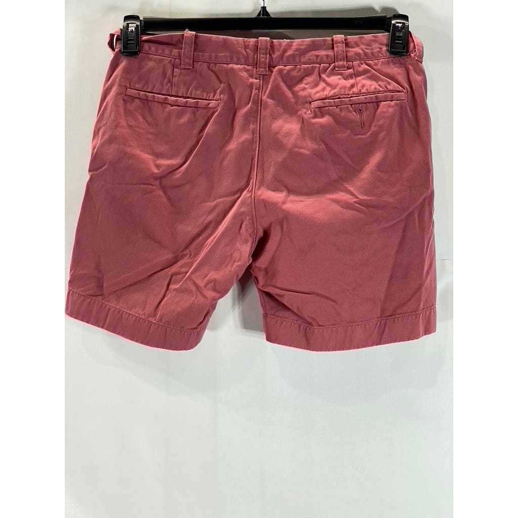 J.CREW Men's Red Pink Cotton Stanton 7" Chino Shorts SZ 32