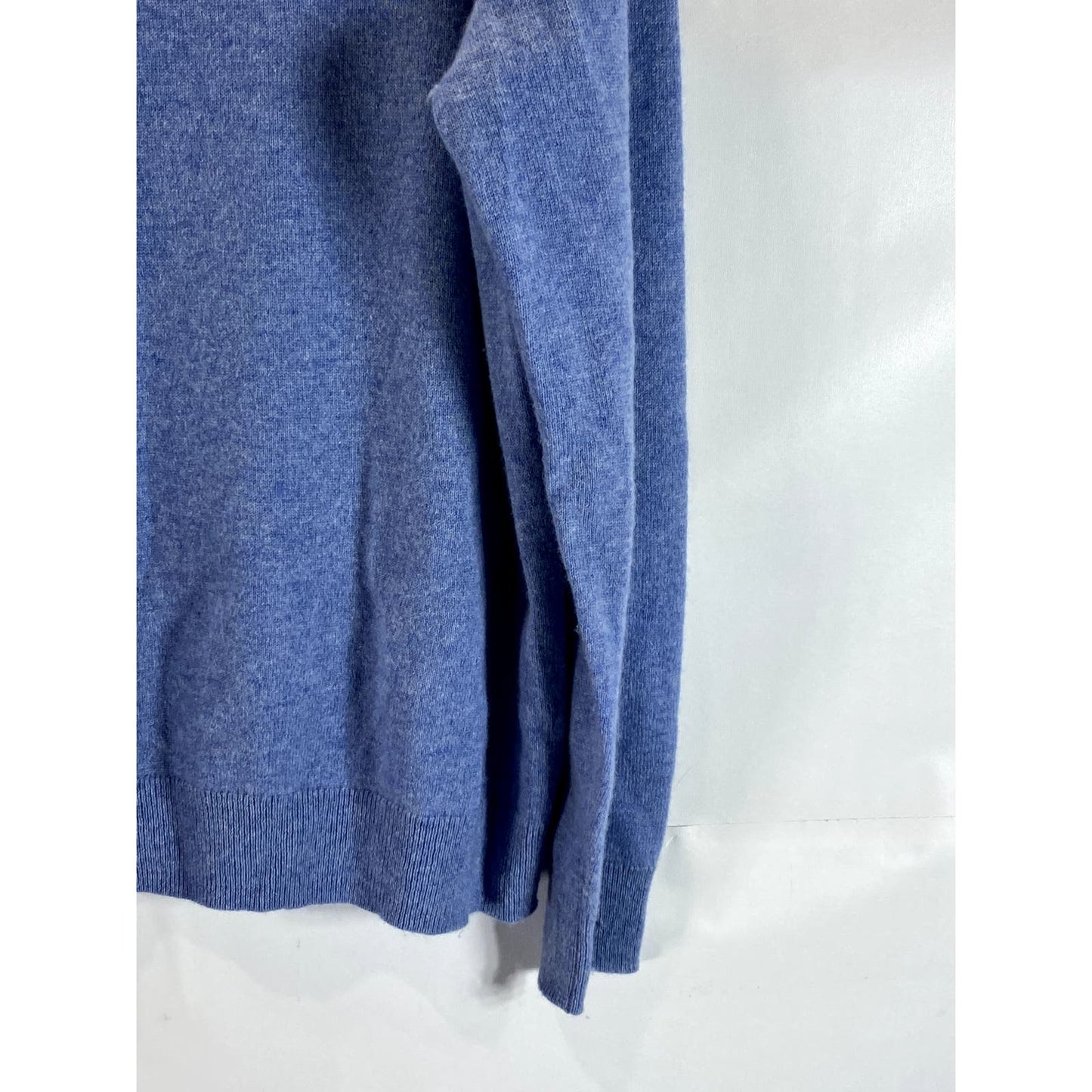 NORDSTROM MEN'S SHOP Men's Blue Cashmere Crewneck Long Sleeve Sweater SZ XL