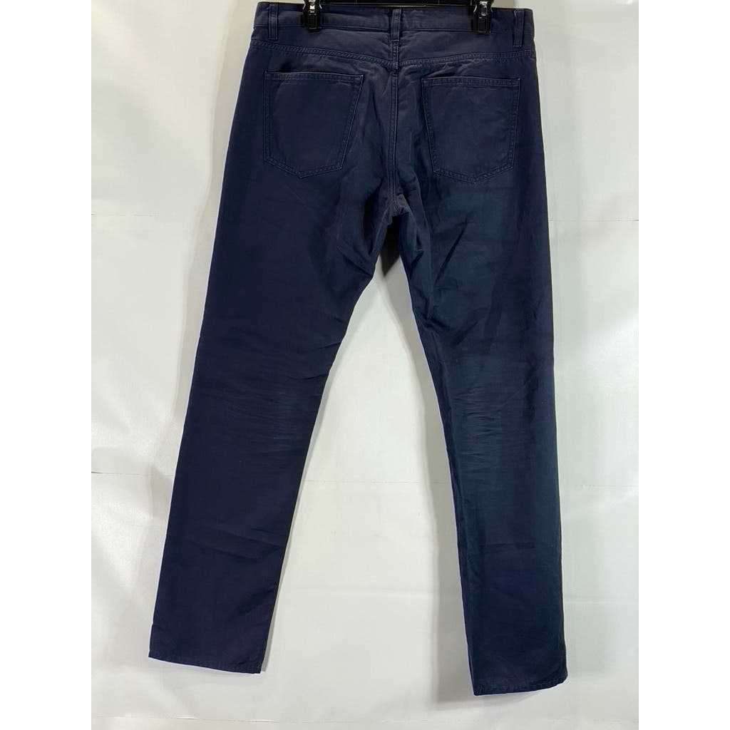 THEORY Men's Navy Haydin Slim-Straight Fit Five-Pocket Pants SZ 34