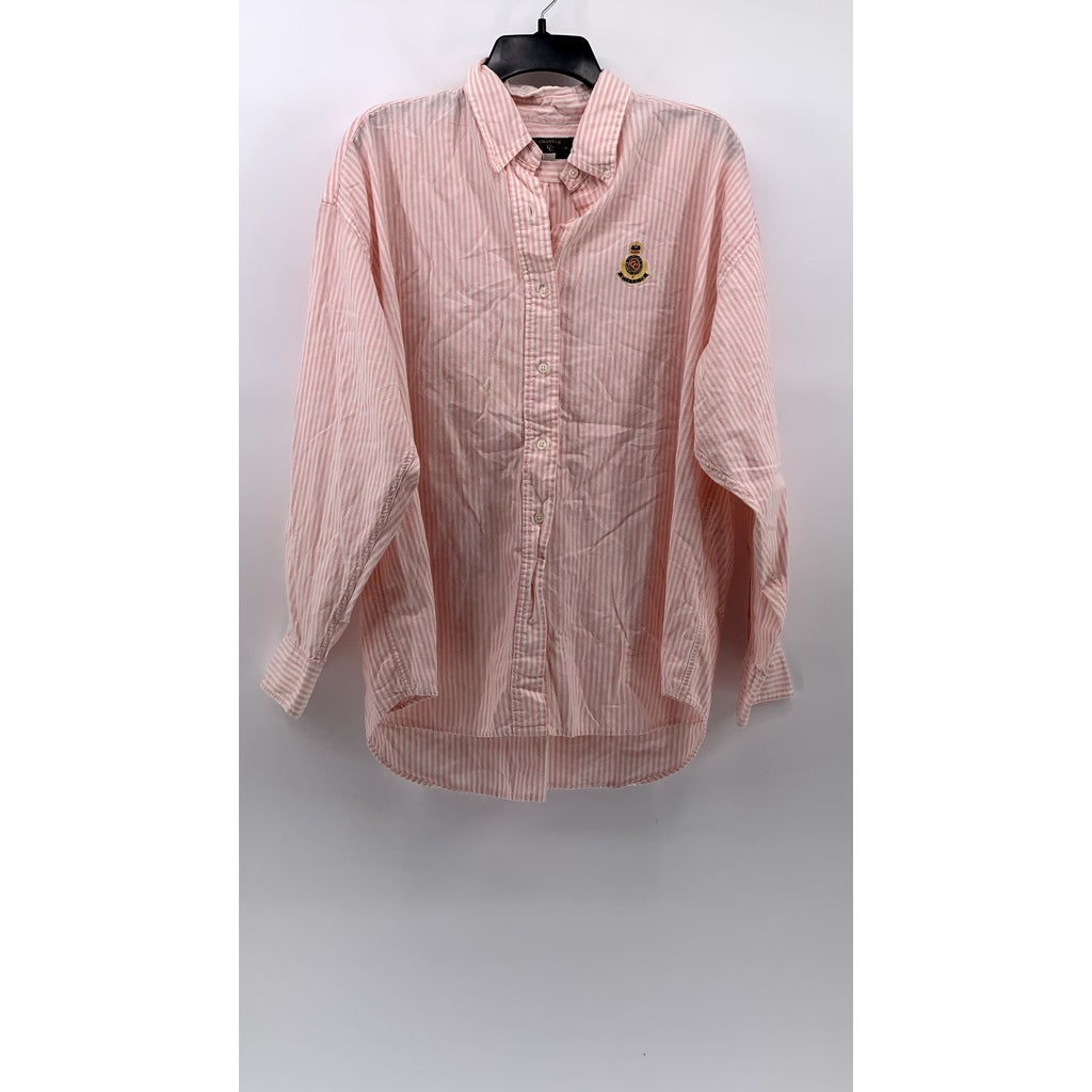 CHARTER CLUB Men's Vintage Pink Striped Button-Up Long Sleeve Regular Shirt SZ16