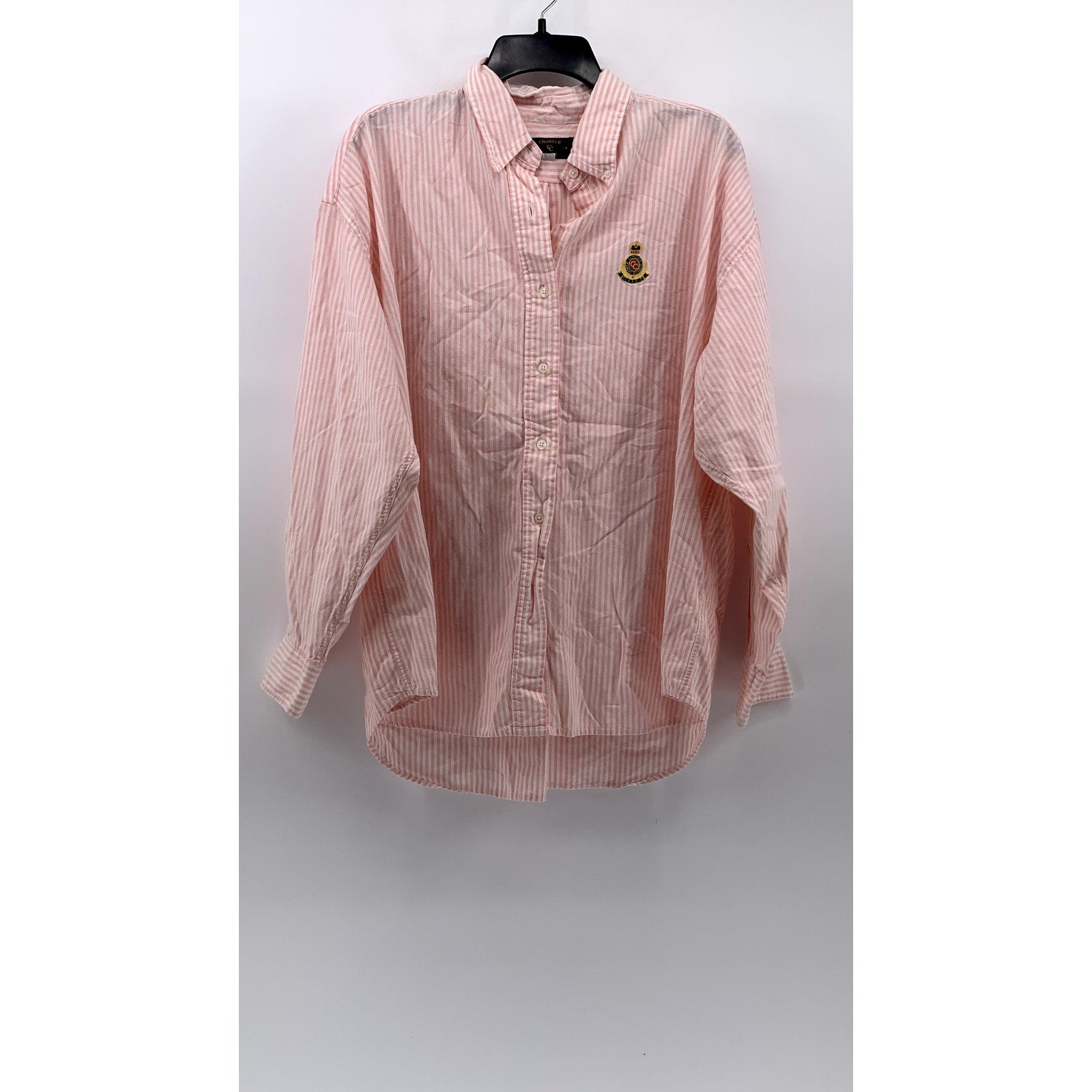 CHARTER CLUB Men's Vintage Pink Striped Button-Up Long Sleeve Regular Shirt SZ16