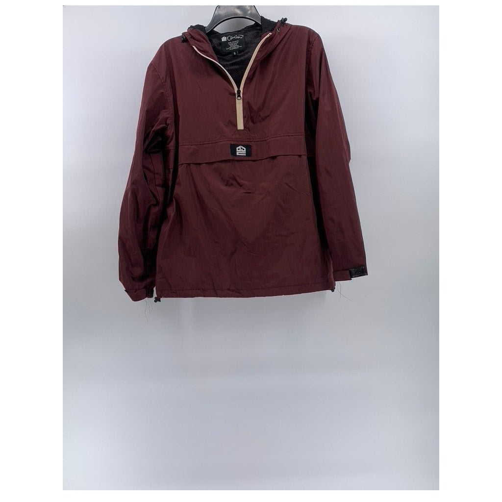 OAHU GEAR COMPANY Men's Burgundy Half Zip Long Sleeve Pullover Jacket SZ S
