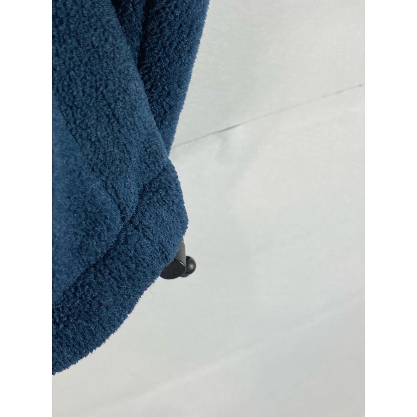 CHAMPION Men's Blue Fleece Script Logo Stand-Collar Zip-Up Jacket SZ S