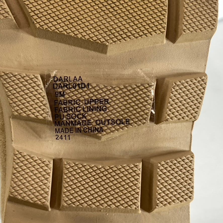 STEVEN NEW YORK Women's Tan Darla Lug-Sole Pull-On Sock Boots SZ 9