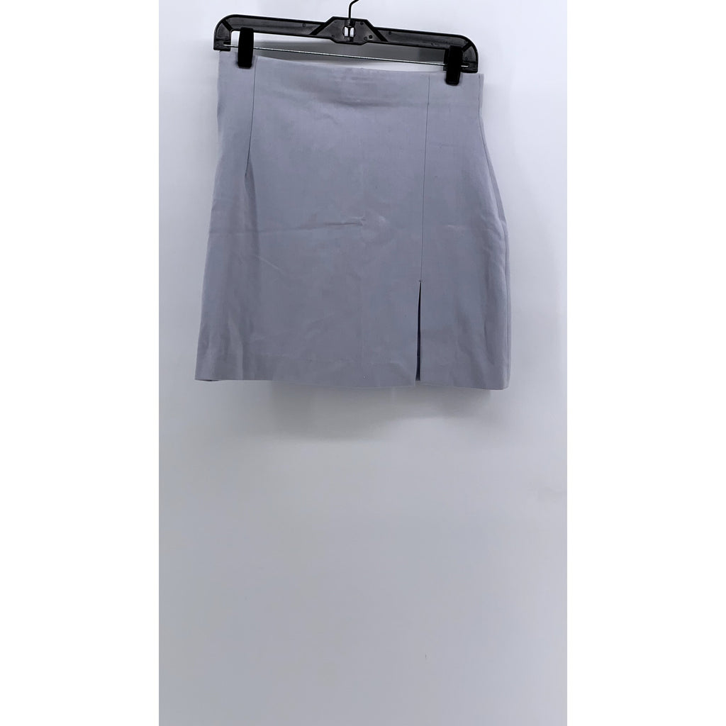 VERTIGO Women's Lilac Solid A-Line Mini Skirt SZ 10