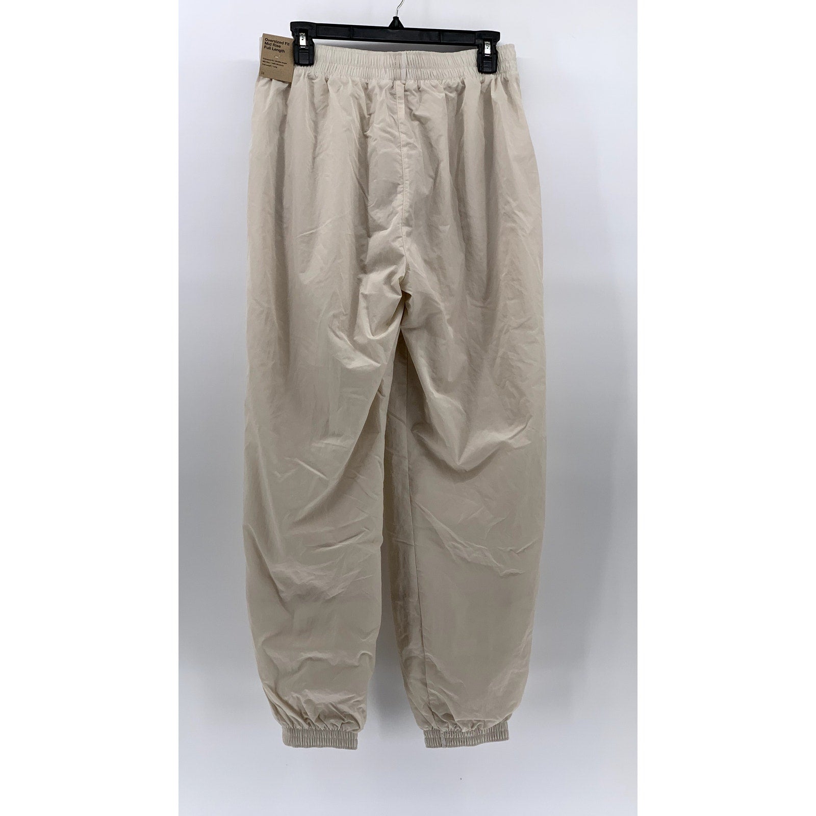 NIKE Women's Tan Oversized Full Length Mid-Rise Elastic Waist Sweatpants SZ S