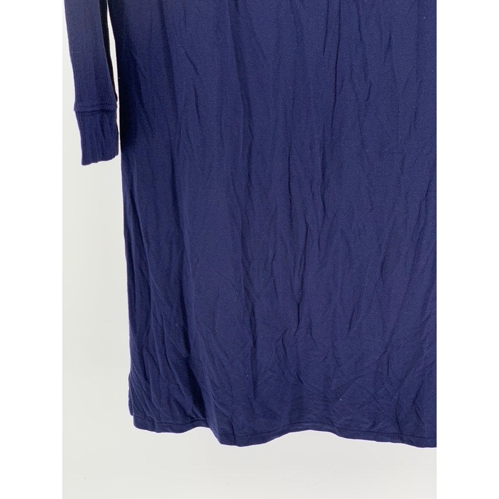 NORDSTROM LINGERIE Women's Navy Crewneck Night Gown SZ M