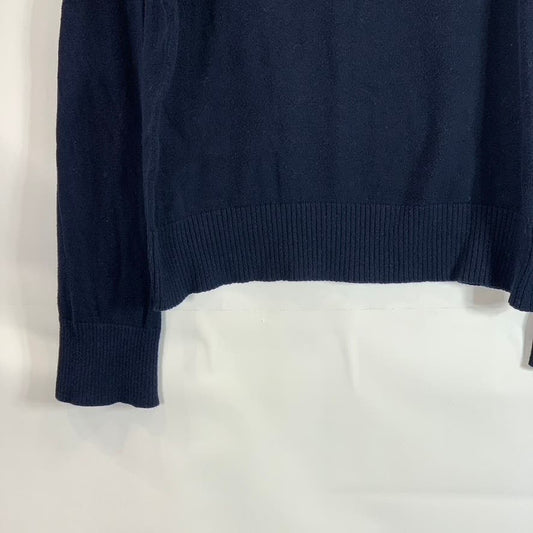 ABERCROMBIE & FITCH Men's Navy V Neck Wool/Cashmere Blend Pullover SZ L