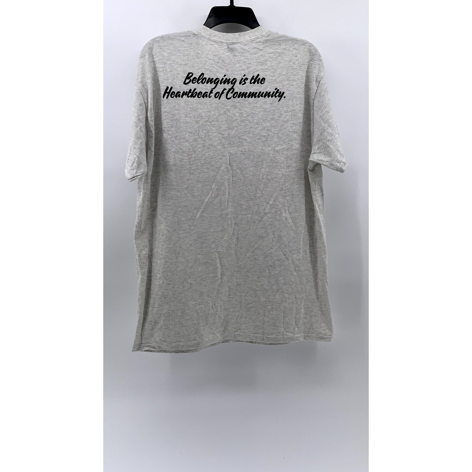 GILDAN Men's Gray Graphic Heavy Cotton T-Shirt SZ L