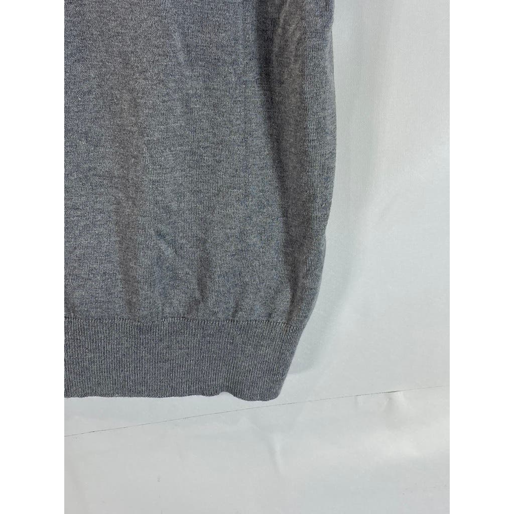 BANANA REPUBLIC Men's Gray Silk/Cotton/Cashmere V-Neck Sweater Vest SZ M