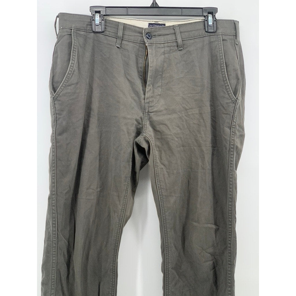 LEVI'S Men's Charcoal Gray Athletic-Fit Tapered Chino Pants SZ 32X34