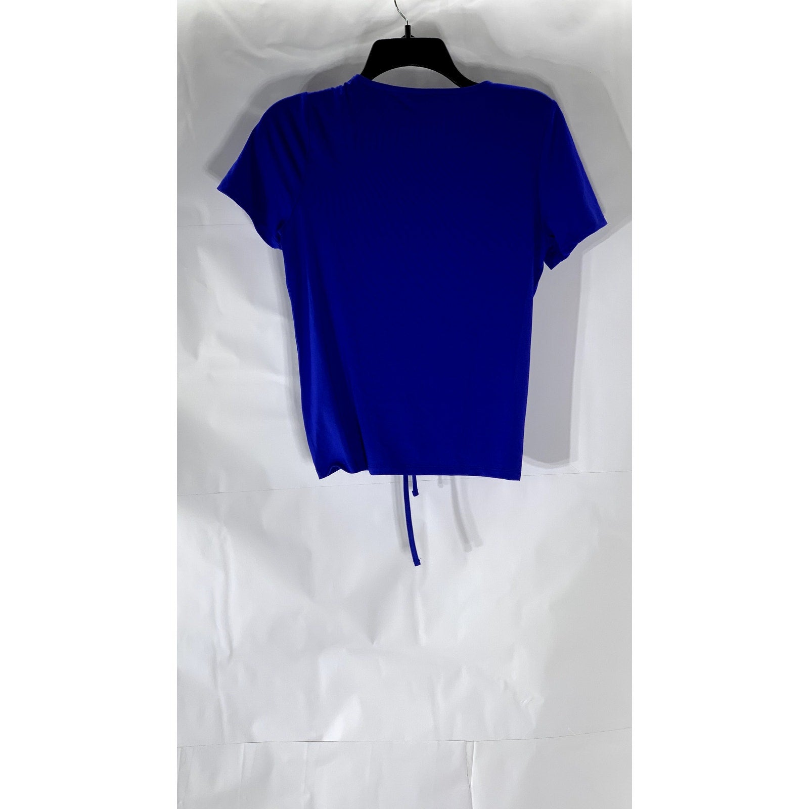 COLLECTION PIMKIE Women’s Royal Blue Cinched-Front Short Sleeve Top SZ L