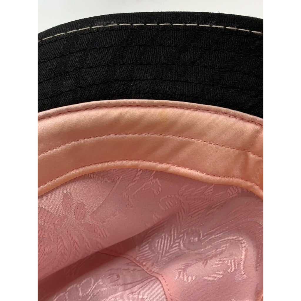 ROCK THE OC LIFESTYLE Women's Black Rhinestone Hardware Patch Fedora Hat SZ L/XL