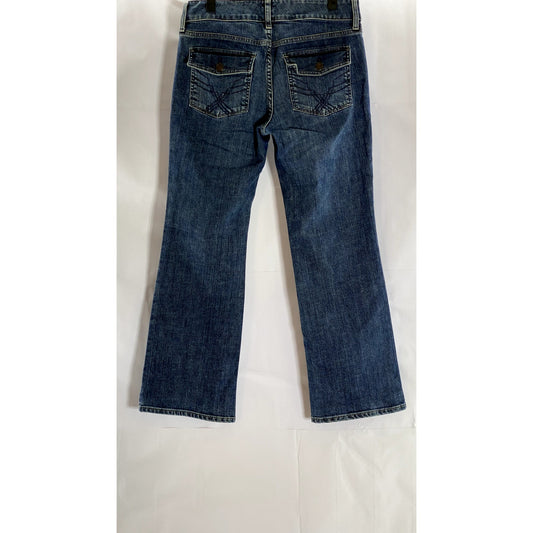 GAP Women's Blue Curvy Straight-Leg Denim Jeans SZ 30