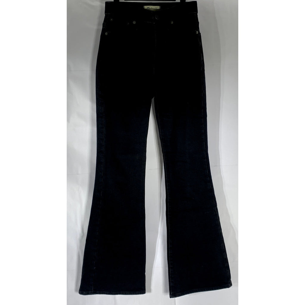MADEWELL Women’s Black Solid Denim The Perfect Vintage Flare Jean SZ 23