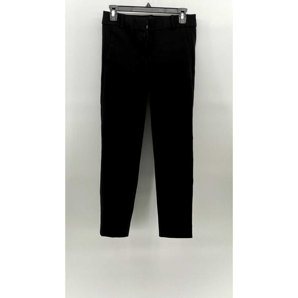 J.CREW Women's Black Solid 365 Cameron Skinny Leg Ankle Pant SZ 0