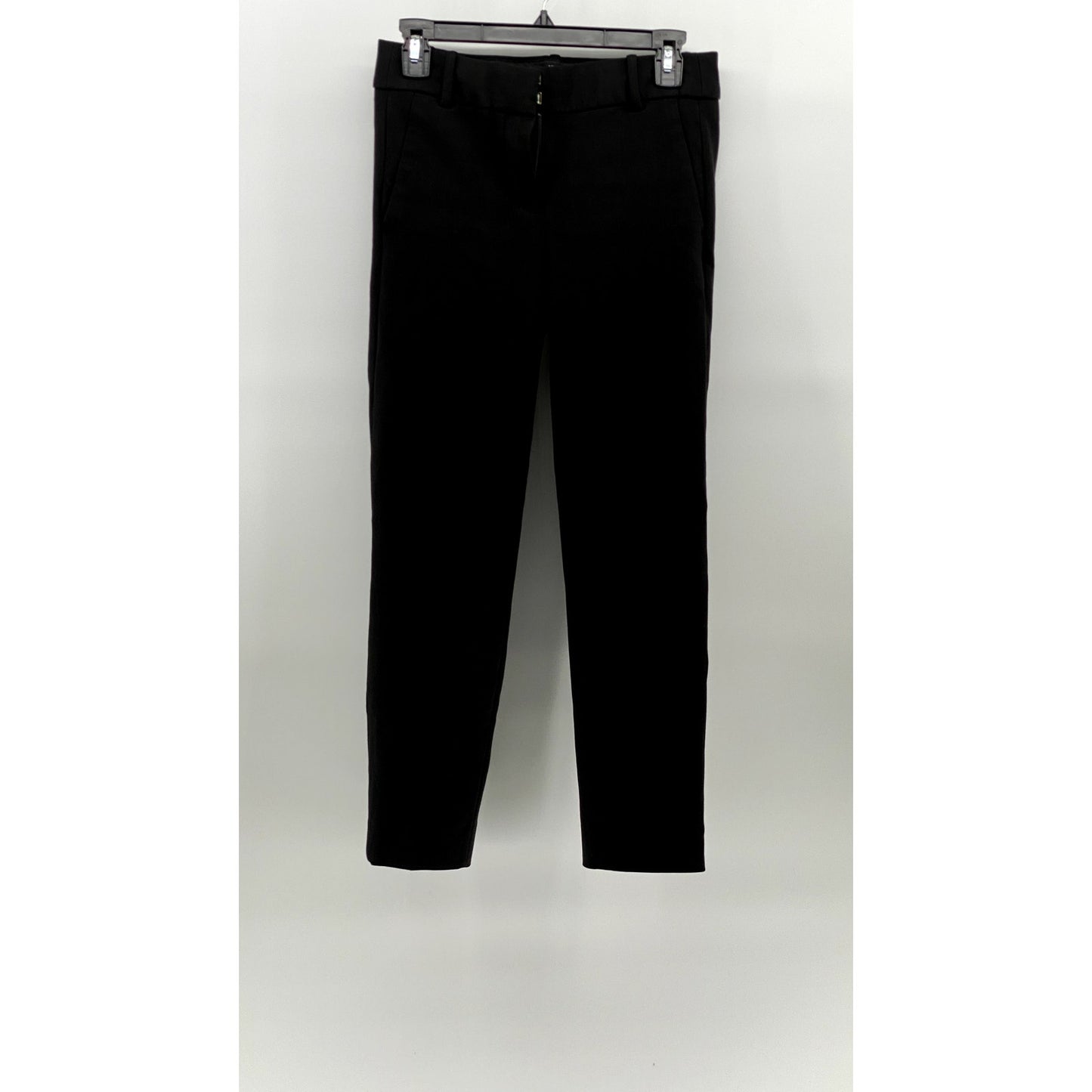 J.CREW Women's Black Solid 365 Cameron Skinny Leg Ankle Pant SZ 0