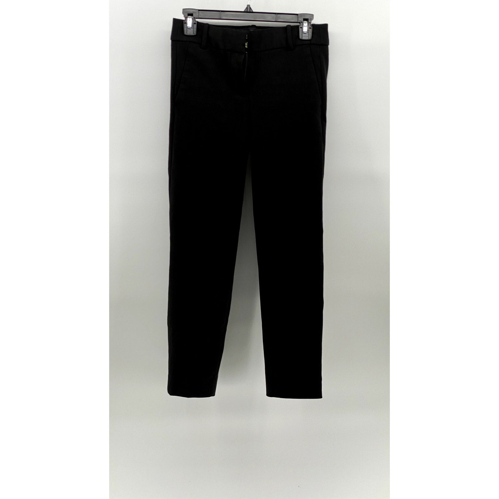 J.CREW Women's Black Solid 365 Cameron Skinny Leg Ankle Pant SZ 0