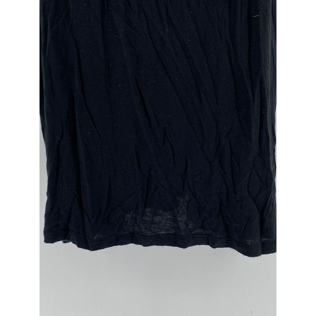 SIDE CCA Women's Vintage Black-Multi Sequin Embellished Shell Tank Top SZ L