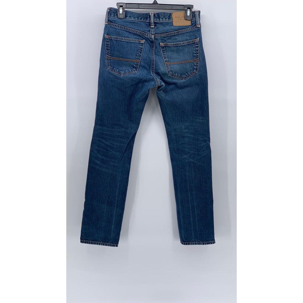ABERCROMBIE & FITCH Men's Indigo Denim Skinny Regular-Fit Jeans SZ 28X30