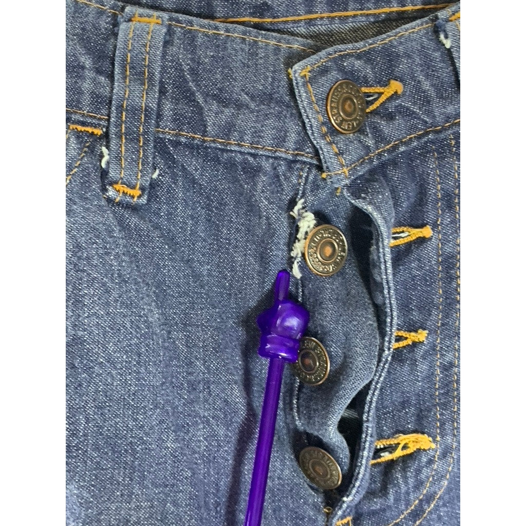 LEVI’S Women’s Vintage Dark Blue Button-Up Denim Bootcut Jean SZ 30x34