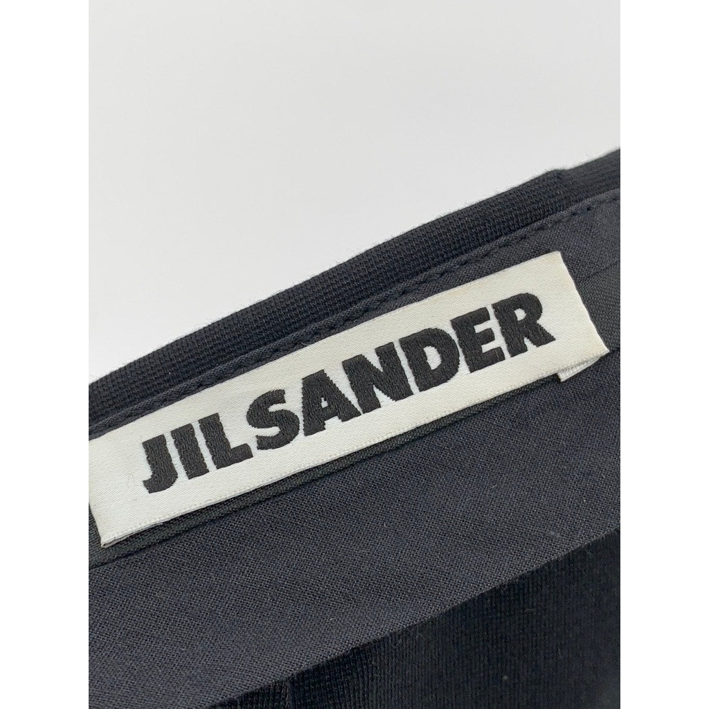 JIL SANDER Women's Black Solid High-Rise Skinny-Leg Cuffed Pant SZ 32(US2)