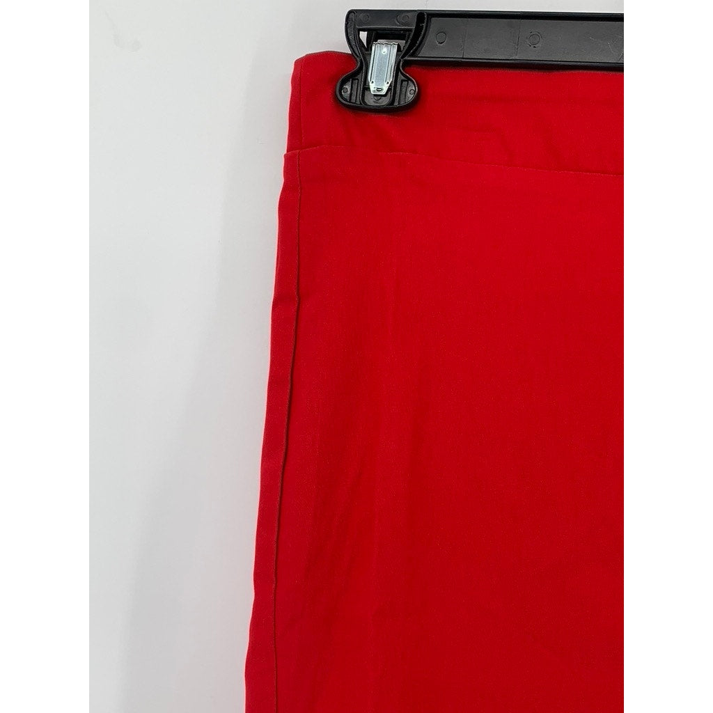 STOOSHY Juniors' Red Angle Zipper Pencil Mini Skirt SZ XL