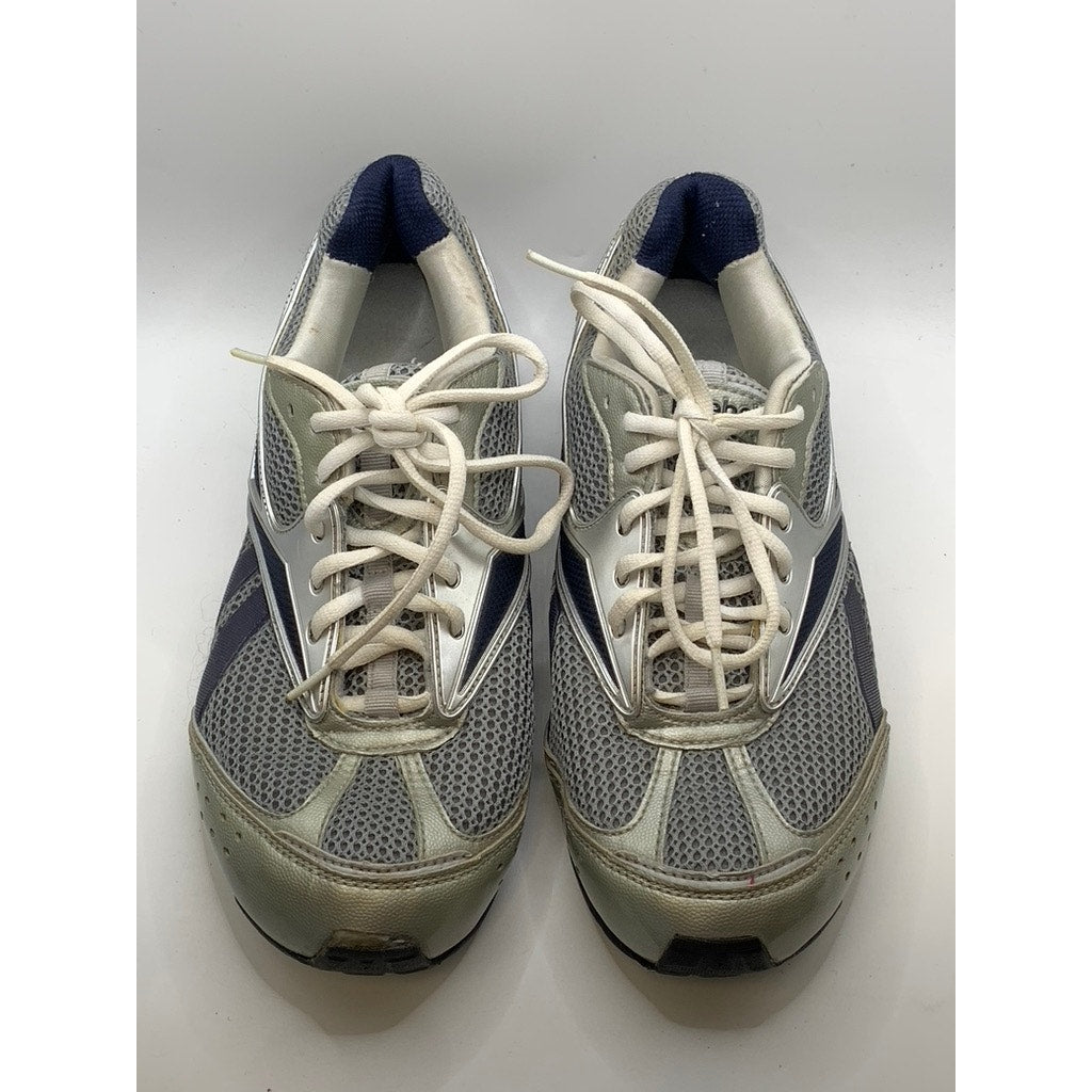 REEBOK Men's Gray-Silver Mesh DMX Sneakers SZ 9.5