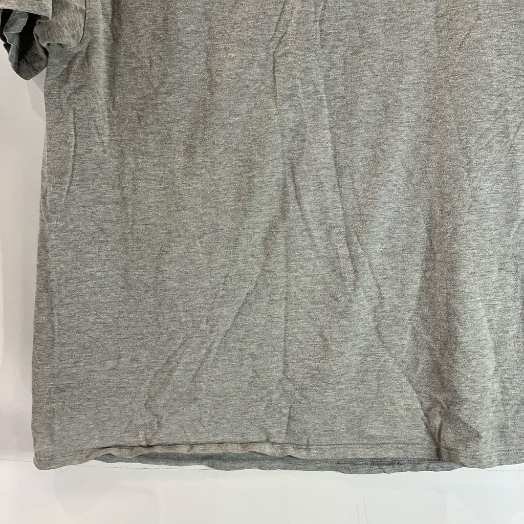 CHAMPION Authentic Men's Gray Solid Crewneck Casual Short Sleeve T-Shirt SZ L
