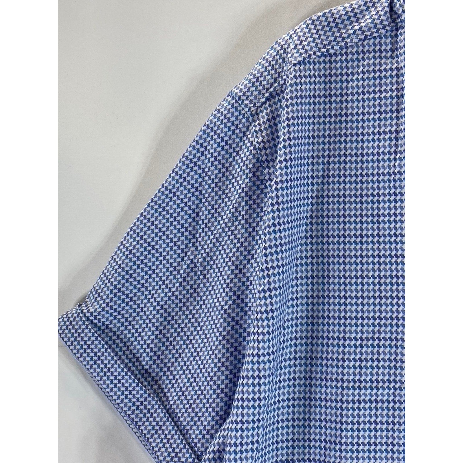 ROBERT GRAHAM Men's Blue Candido Tailored-Fit Button-Down Shirt SZ 3XL