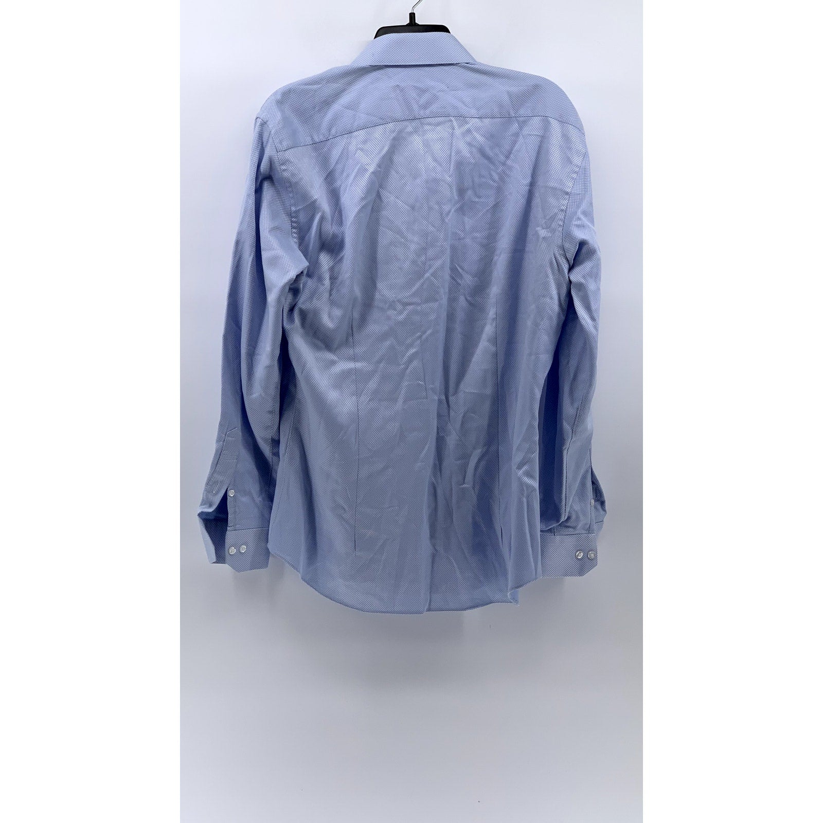 UNBRANDED Men's Blue Regular Fit Button-Up Shirt SZ L