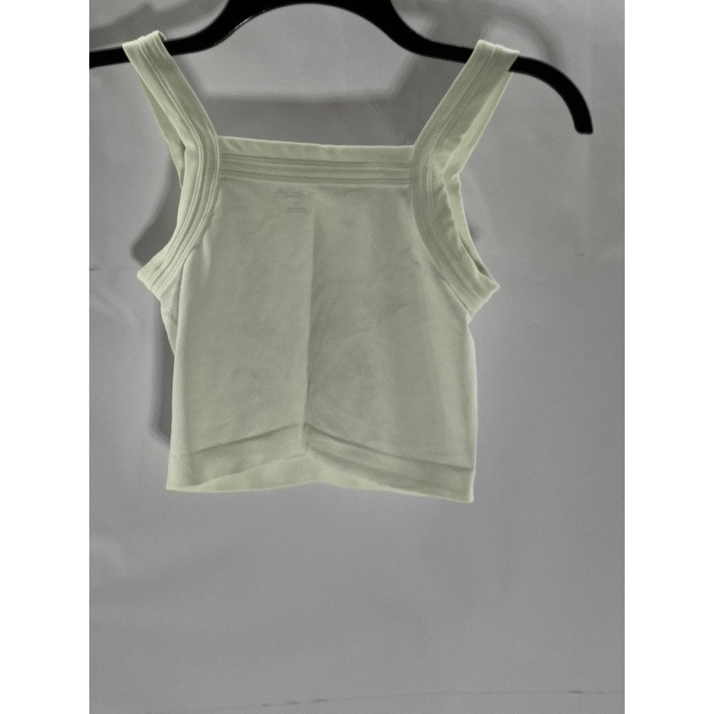 OUT FROM UNDER By Urban Outfitters Women's White Ribbed Crop Tank Top SZ XS