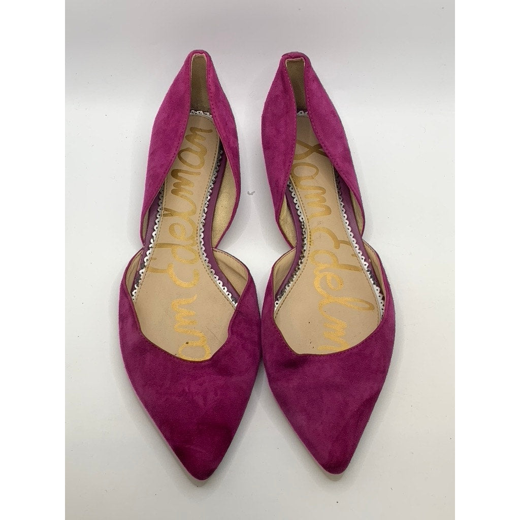 SAM EDELMAN Women's Berry Suede Pointed Toe Rodney D'Orsay Flats SZ 8