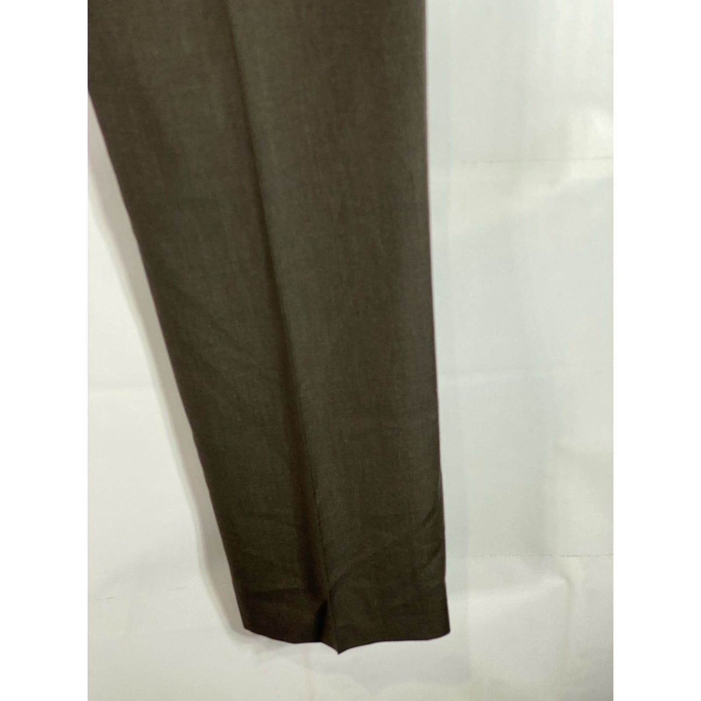 ERMENEGILDO ZEGNA Men's Brown Pleated Front Wool Suit Pants SZ 36