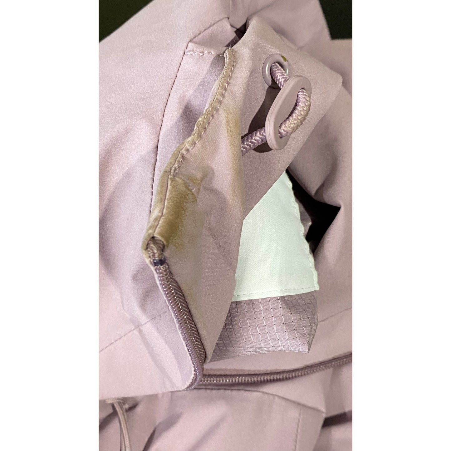 BR STANDARD Women's Mauve Popover Hooded Lightweight Jacket SZ L