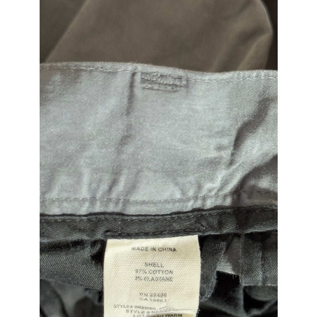 THEORY Men's Gray Solid Straight-Leg Chino Pants SZ 29