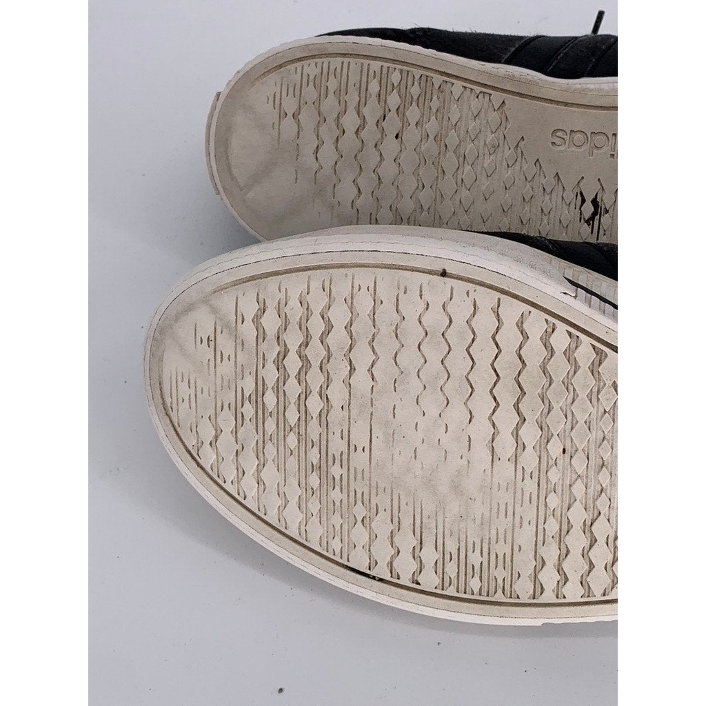 ADIDAS Men's Black Daily 3.0 3-Stripe Low-Top Casual Skater Sneakers SZ 12